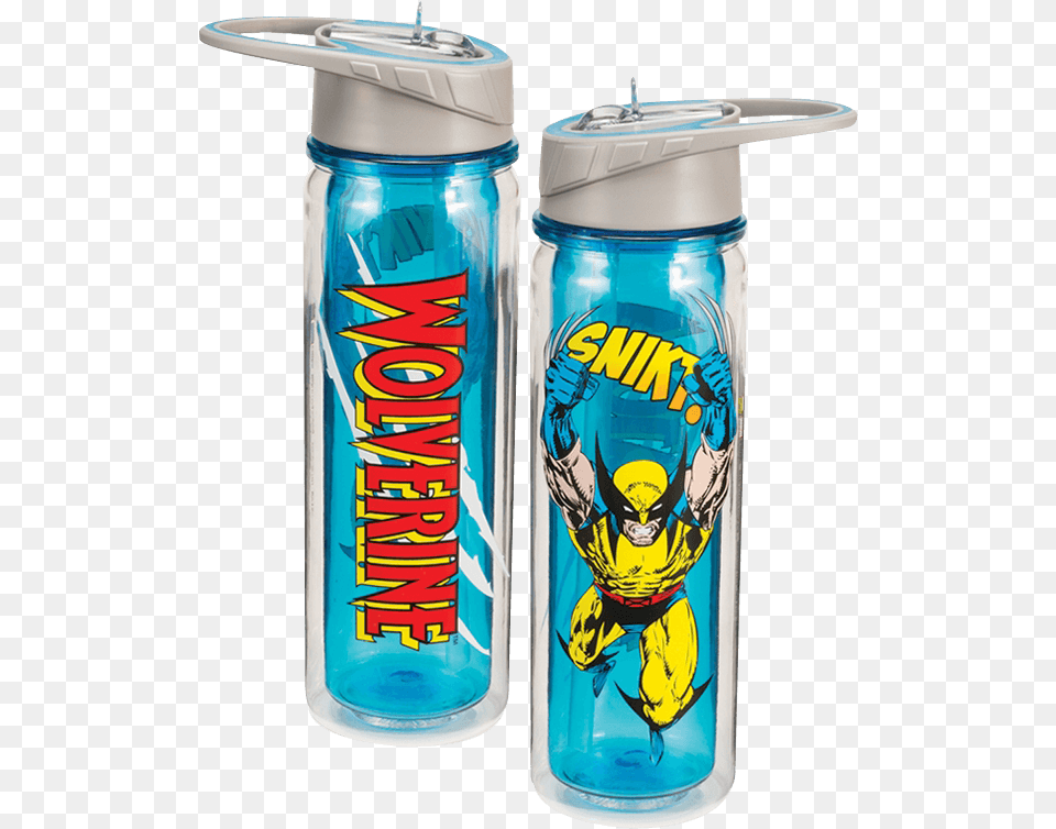 Wolverine Tritan Water Bottle Vandor Marvel Wolverine 18 Oz Tritan Water Bottle, Water Bottle, Jar, Can, Tin Free Png