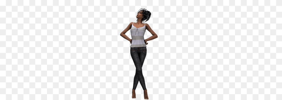 Woman Blouse, Pants, Undershirt, Jeans Png