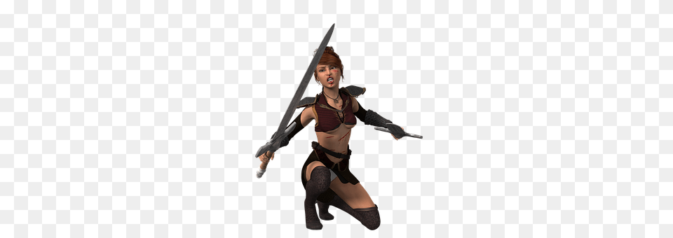 Woman Weapon, Sword, Clothing, Costume Free Png
