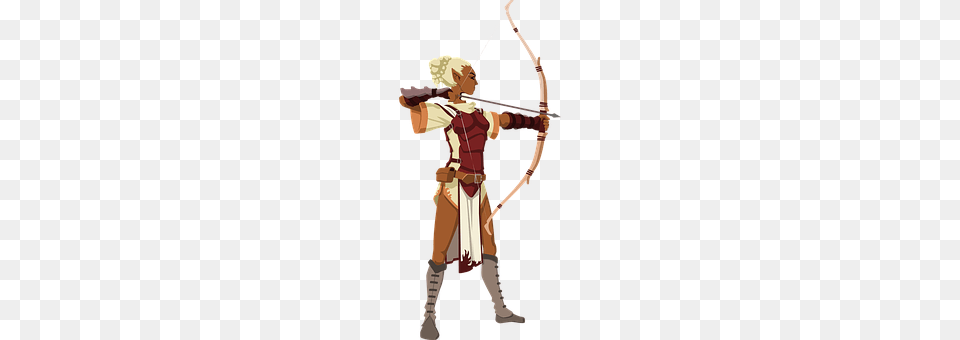 Woman Archer, Archery, Bow, Person Png Image