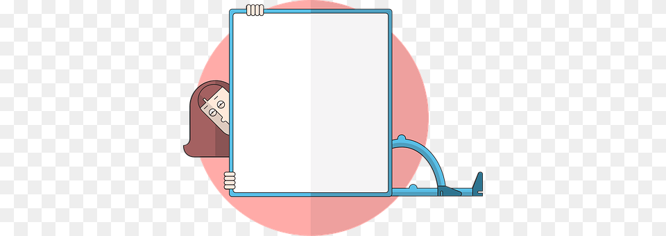 Woman White Board, Text Free Png