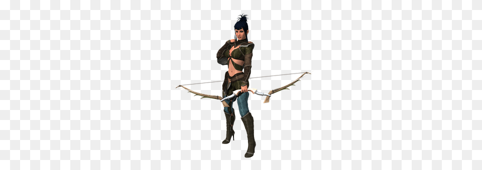 Woman Archer, Archery, Bow, Person Png Image