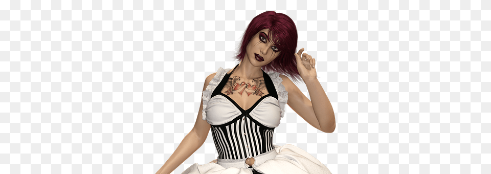 Woman Tattoo, Clothing, Skin, Costume Free Png Download
