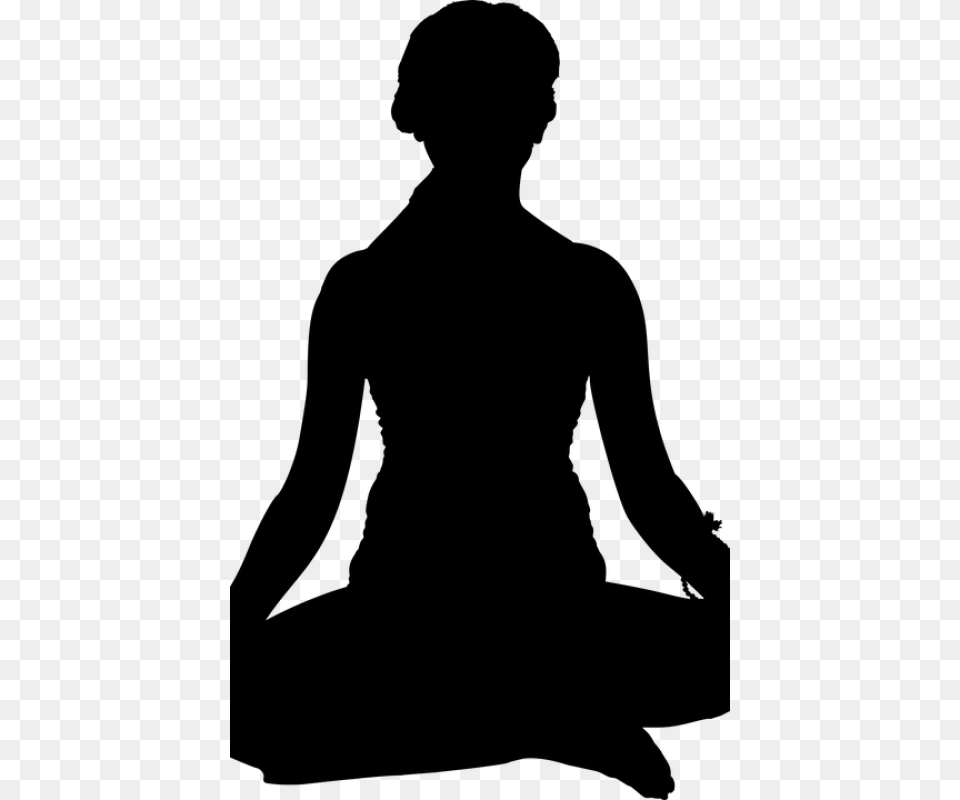 Woman 960 Yoga Transparent Background, Gray Free Png