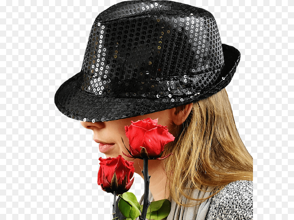 Woman Clothing, Sun Hat, Rose, Flower Free Transparent Png