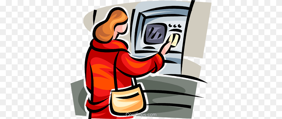 Woman, Machine, Atm, Baby, Person Free Png Download