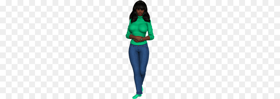 Woman Long Sleeve, Sleeve, Clothing, Jeans Png Image