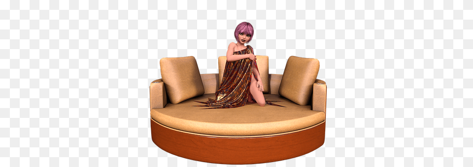 Woman Furniture, Couch, Person, Girl Free Png