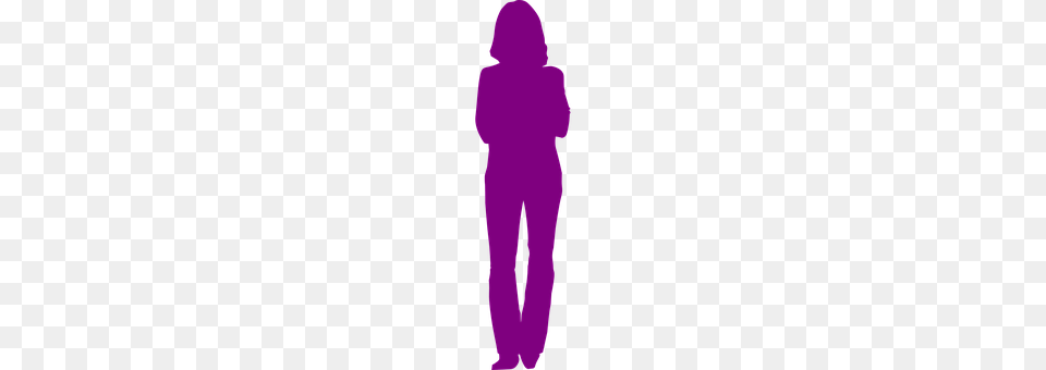 Woman Purple, Silhouette, Clothing, Pants Png Image