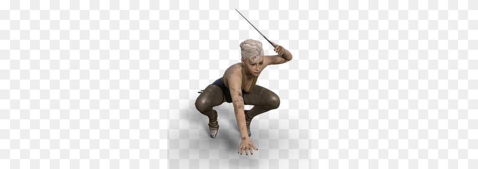 Woman Weapon, Sword, Person, Body Part Free Png Download