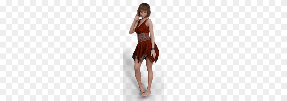 Woman Barefoot, Person, Clothing, Dress Png