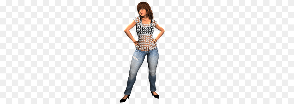 Woman Blouse, Clothing, Jeans, Pants Png