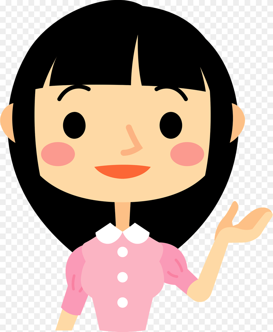 Woman Acting As Guide Clipart, Baby, Person Png