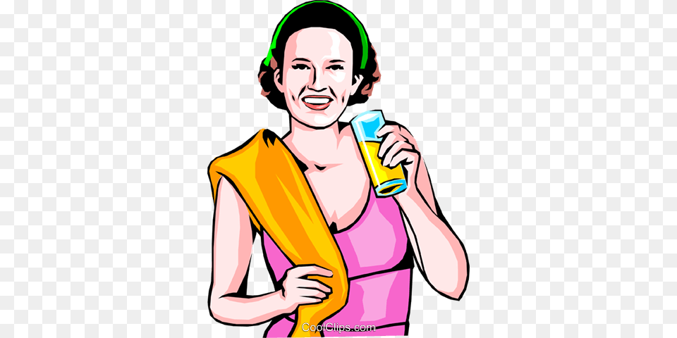 Woman After Workout Royalty Vector Clip Art Illustration, Adult, Person, Man, Male Png Image