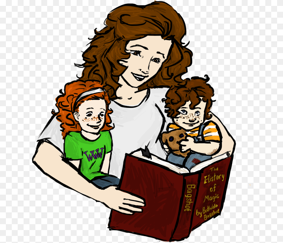 Woman And Child, Book, Person, Publication, Reading Free Png