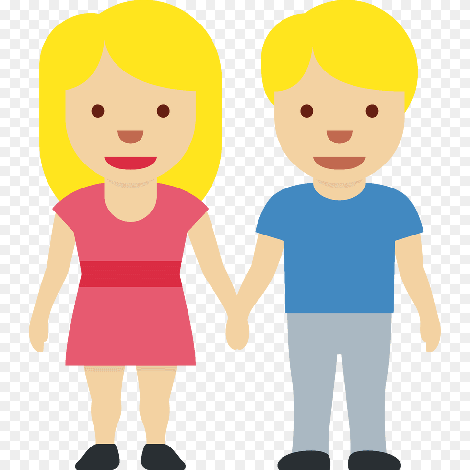 Woman And Man Holding Hands Emoji Clipart, Baby, Person, Body Part, Boy Png