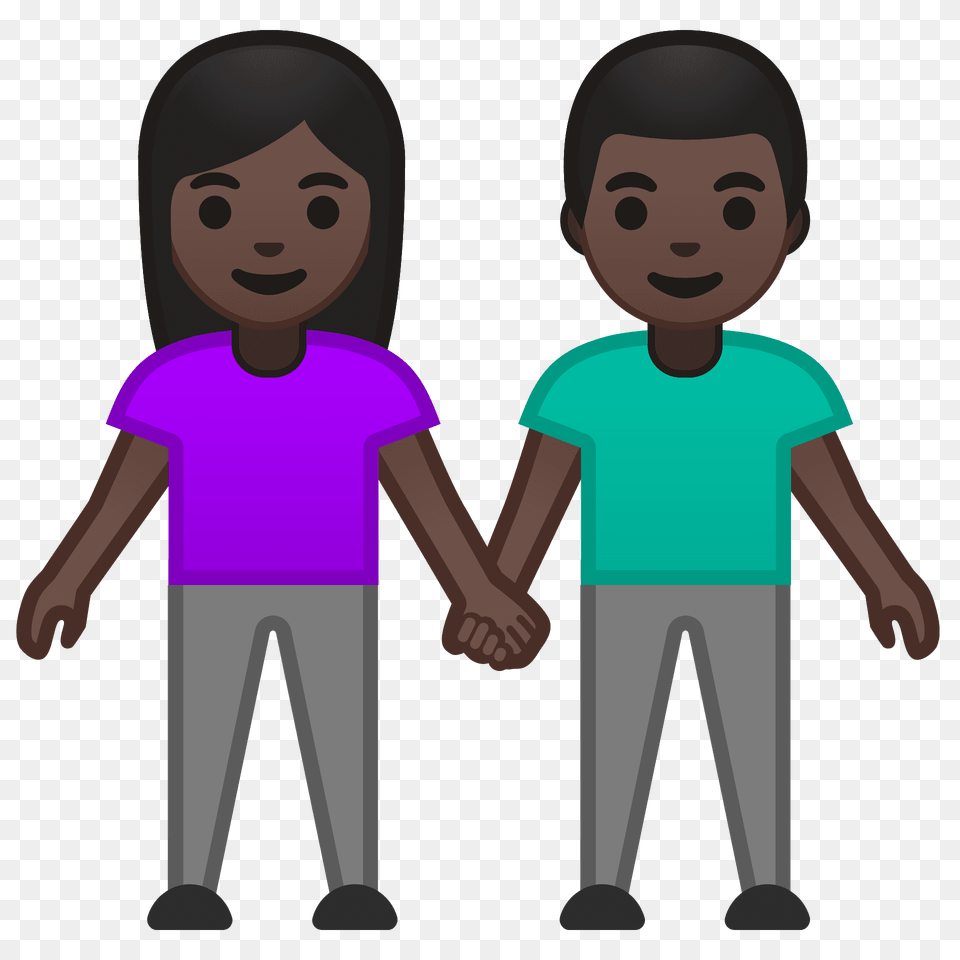 Woman And Man Holding Hands Emoji Clipart, Clothing, T-shirt, Person, Body Part Png