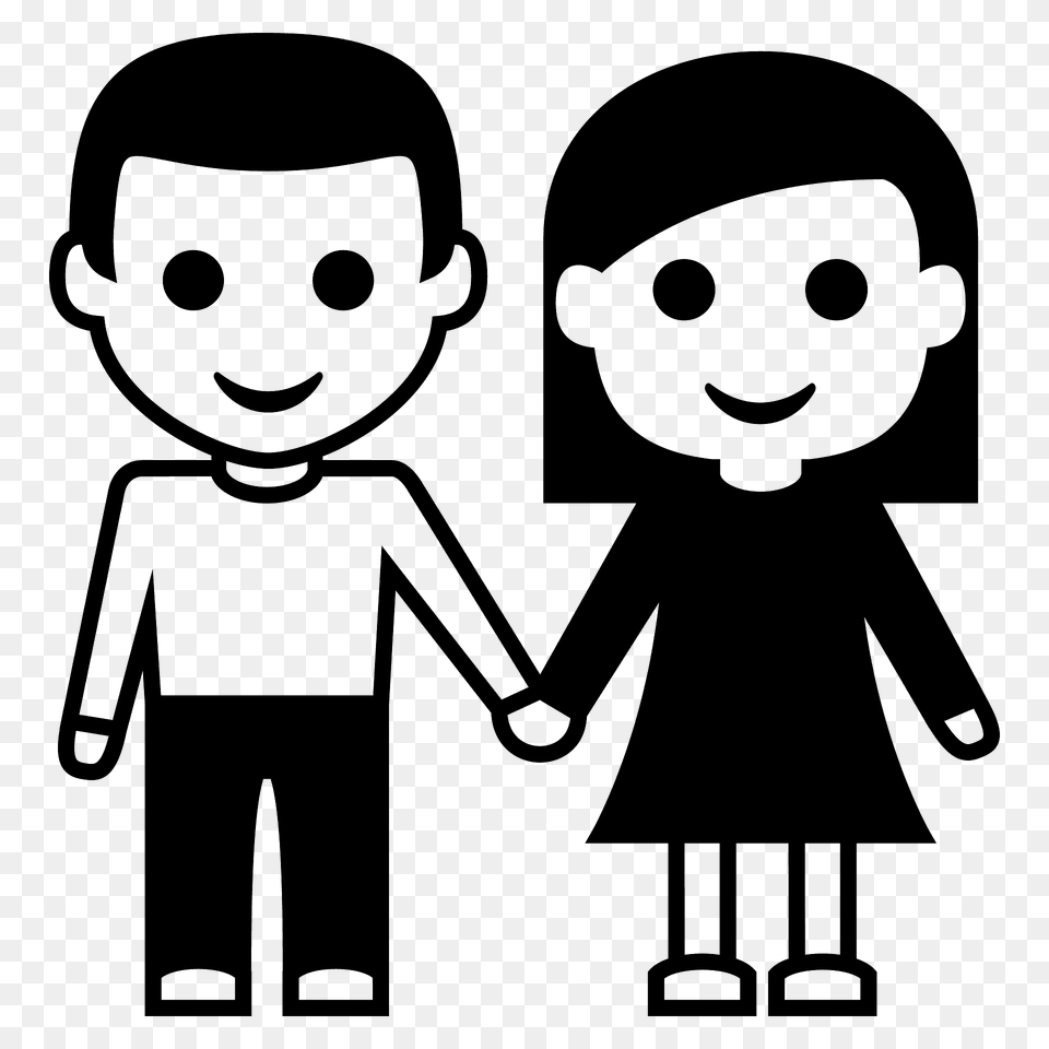 Woman And Man Holding Hands Emoji Clipart, Face, Head, Person, Body Part Free Png Download
