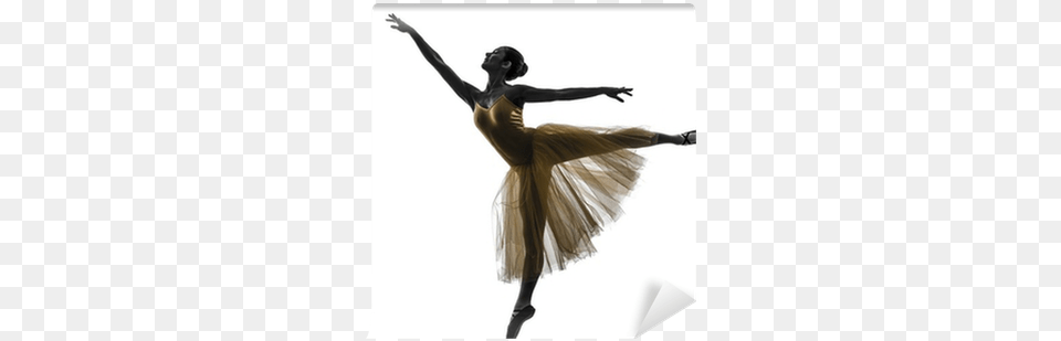 Woman Ballerina Ballet Dancer Dancing Silhouette Wall Ballet Silhueta, Leisure Activities, Person, Adult, Female Png Image