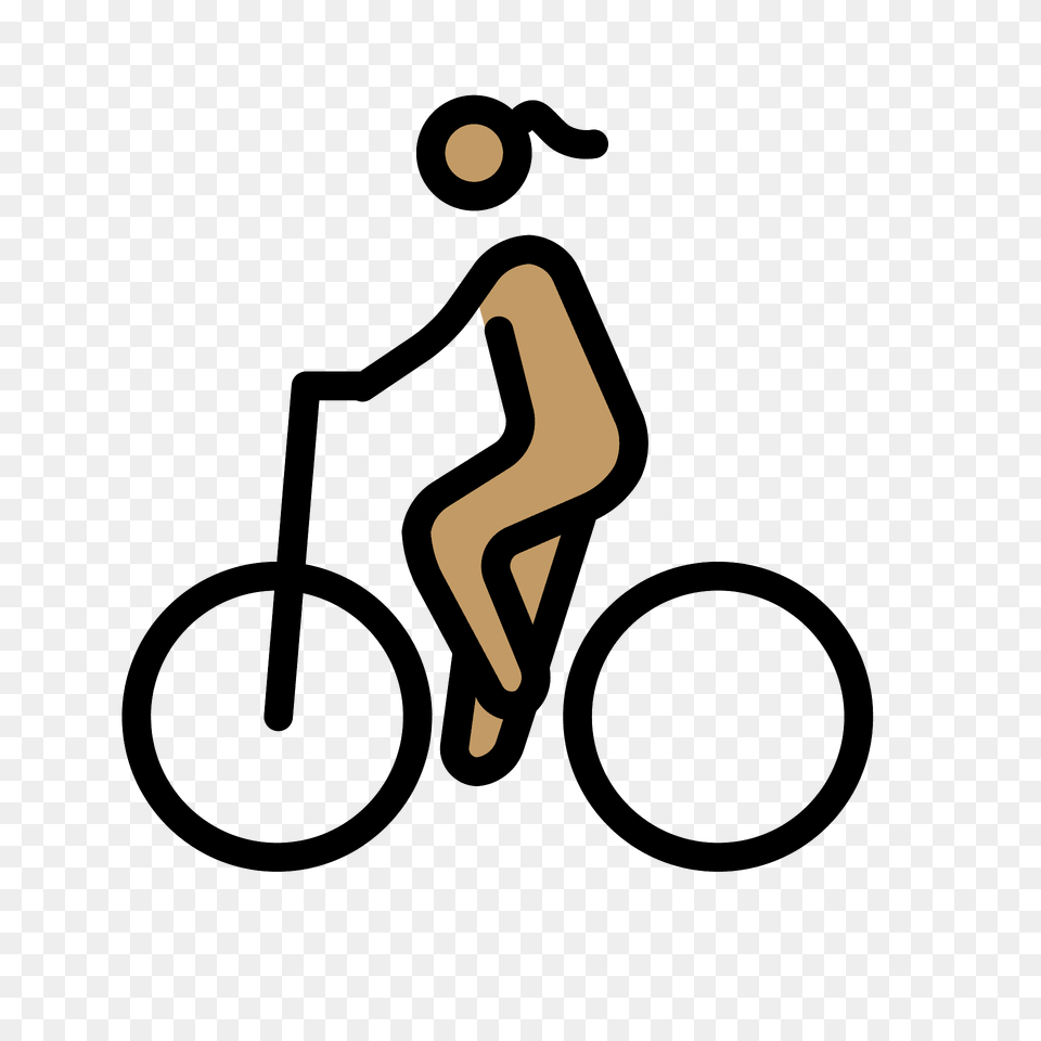 Woman Biking Emoji Clipart, Bicycle, Cycling, Person, Sport Free Png