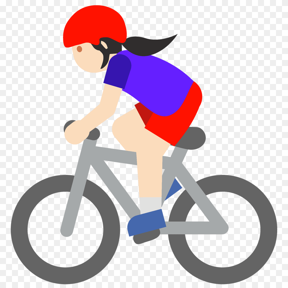Woman Biking Emoji Clipart, Person, Face, Head Free Png Download