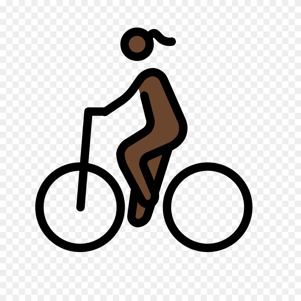 Woman Biking Emoji Clipart, Bicycle, Cycling, Person, Sport Free Transparent Png