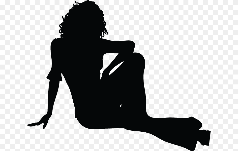 Woman Black Silhouette Silhouette, Adult, Female, Person Free Png Download