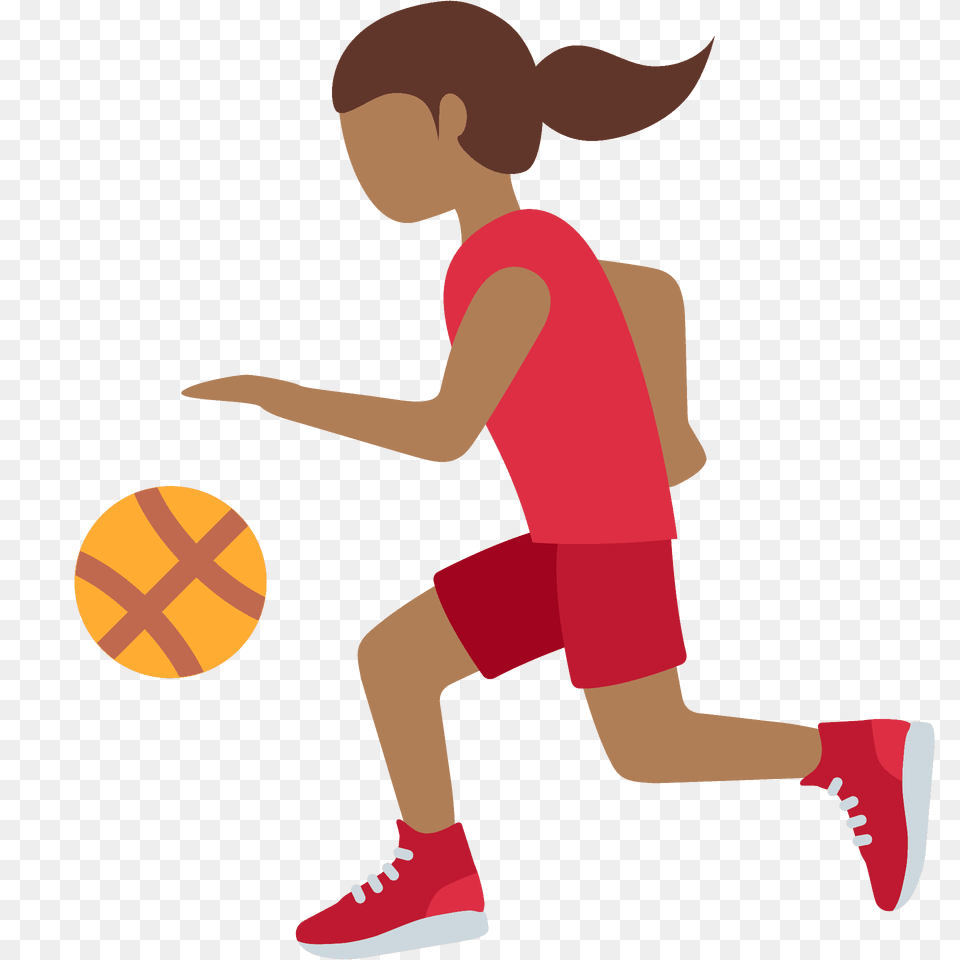 Woman Bouncing Ball Emoji Clipart, Person, Handball, Sport, Face Free Png