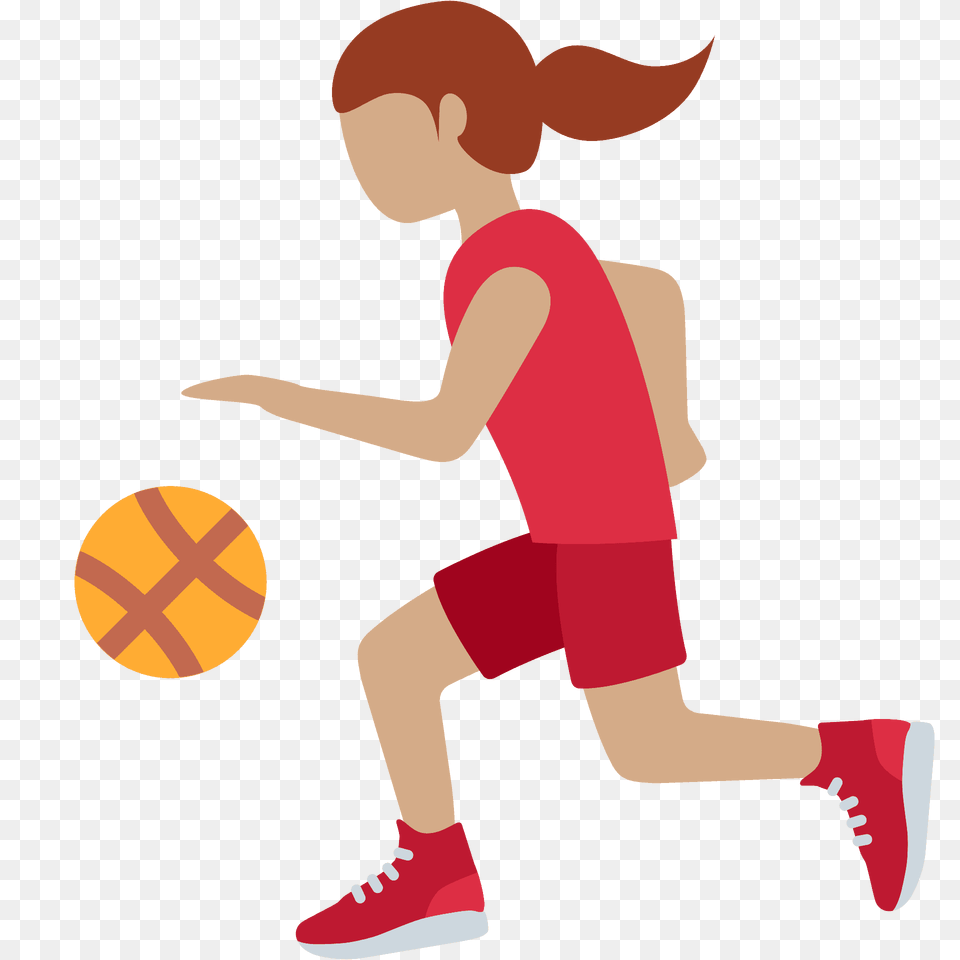 Woman Bouncing Ball Emoji Clipart, Baby, Person, Handball, Sport Free Png Download