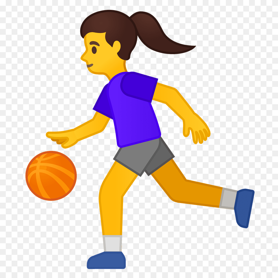 Woman Bouncing Ball Emoji Clipart, Person, Face, Head, Basketball Free Transparent Png