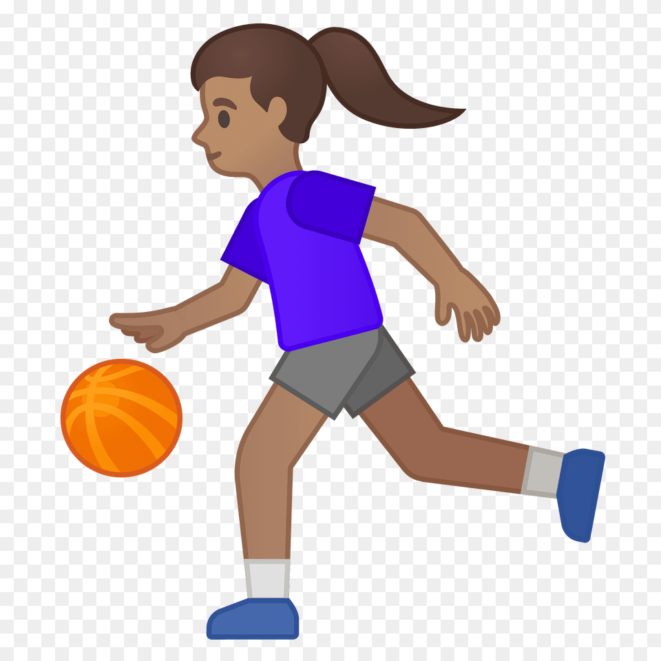 Woman Bouncing Ball Emoji Clipart, Sphere, Person, Clothing, Shorts Free Png Download