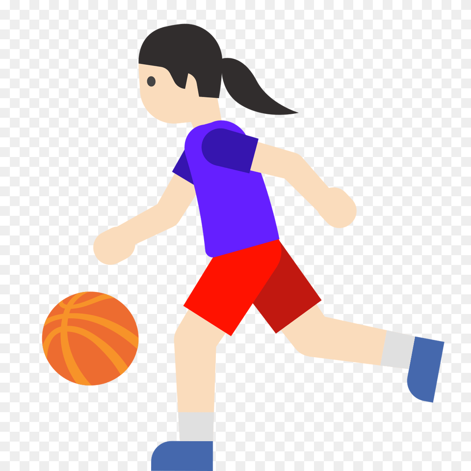 Woman Bouncing Ball Light Skin Tone Emoji Emoji De Futbol De Una Mujer, Boy, Child, Person, Male Free Png