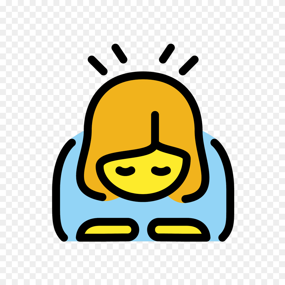 Woman Bowing Emoji Clipart, Bag Free Png