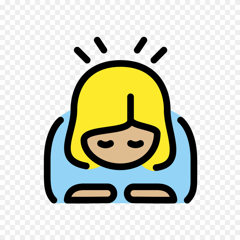 Woman Bowing Emoji Clipart, Bag Free Transparent Png
