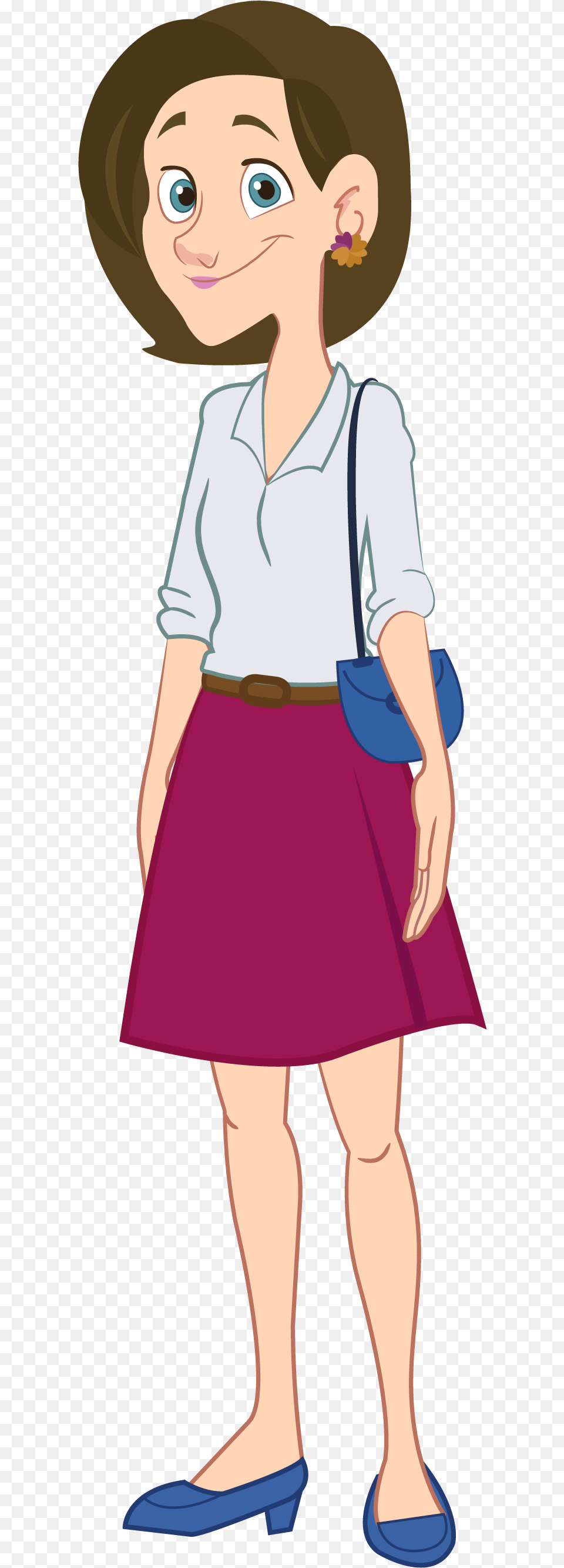 Woman Cartoon, Book, Publication, Skirt, Comics Free Png Download