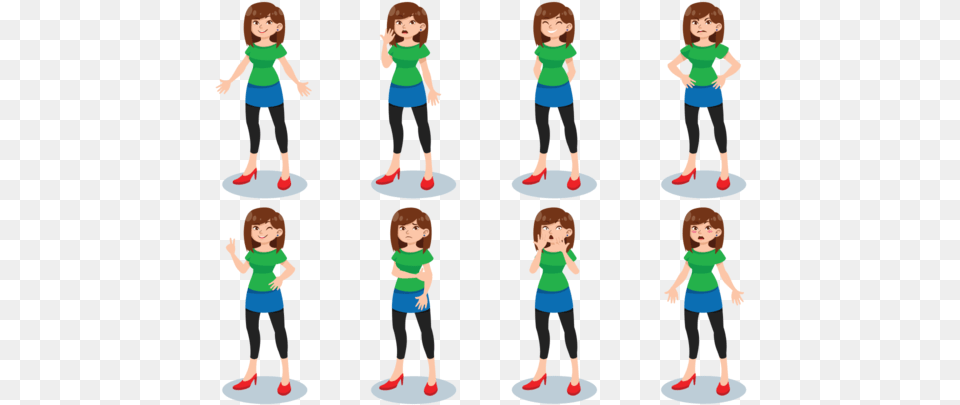 Woman Cartoons Vector Female 2d Character Illustration, Baby, Person, Boy, Child Png