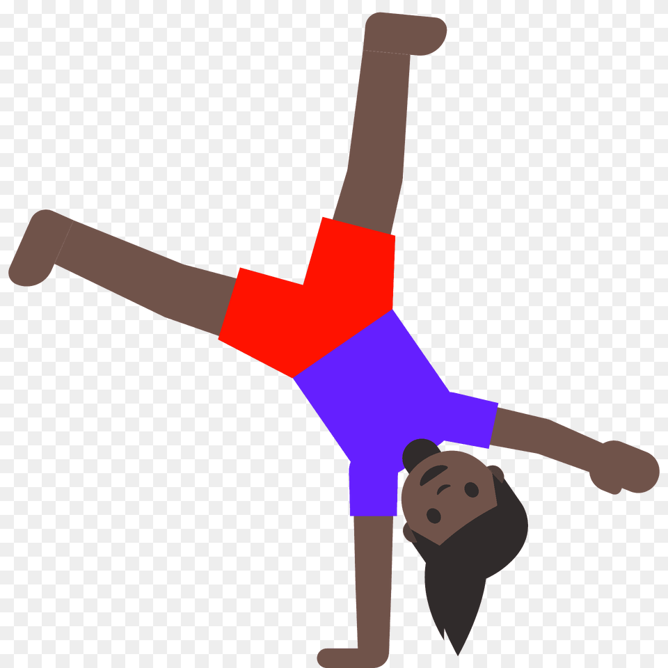 Woman Cartwheeling Emoji Clipart, Acrobatic, Sport, Gymnastics, Gymnast Free Png