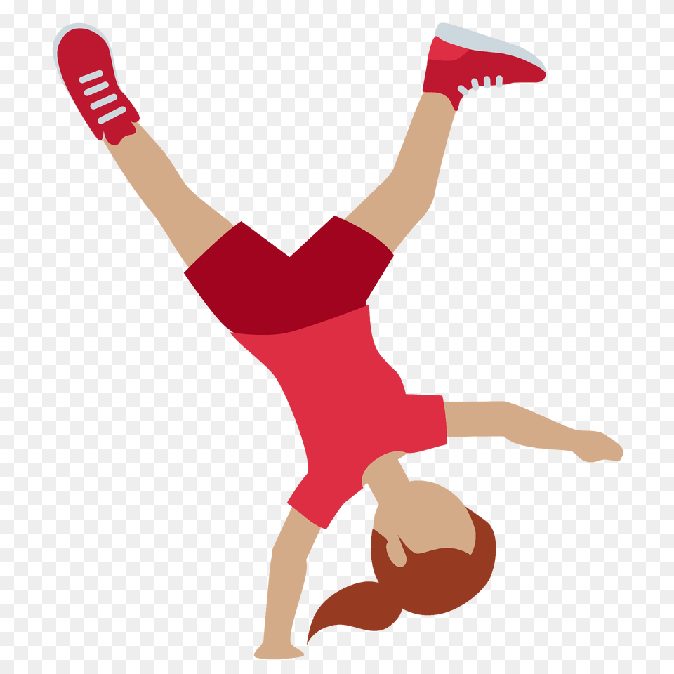 Woman Cartwheeling Emoji Clipart, Baby, Person, Dancing, Leisure Activities Free Png Download