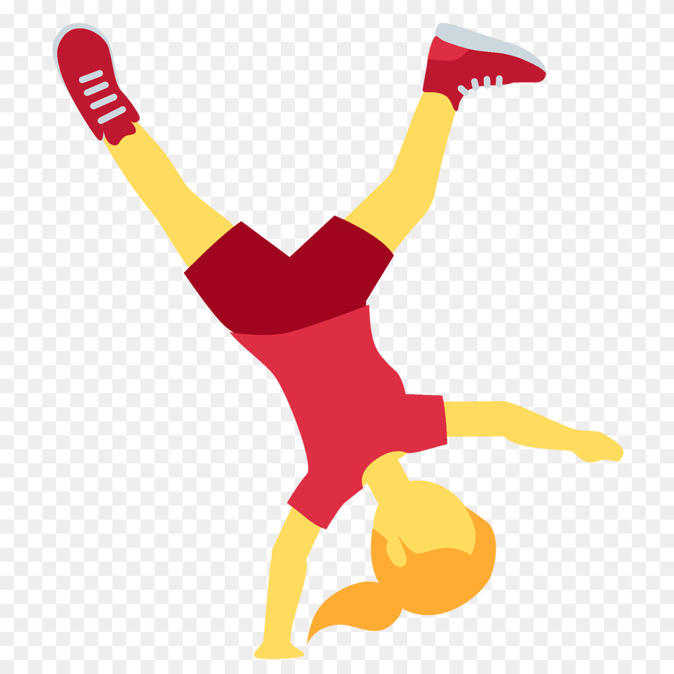 Woman Cartwheeling Emoji Clipart, Dancing, Leisure Activities, Person Png Image