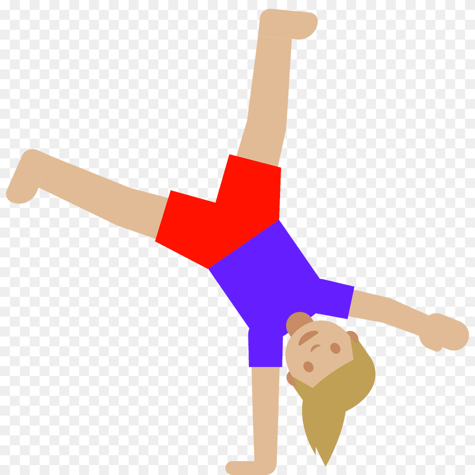 Woman Cartwheeling Emoji Clipart, Acrobatic, Sport, Gymnastics, Gymnast Png