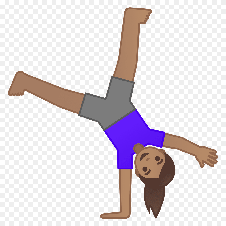 Woman Cartwheeling Emoji Clipart, Cross, Symbol Free Png Download