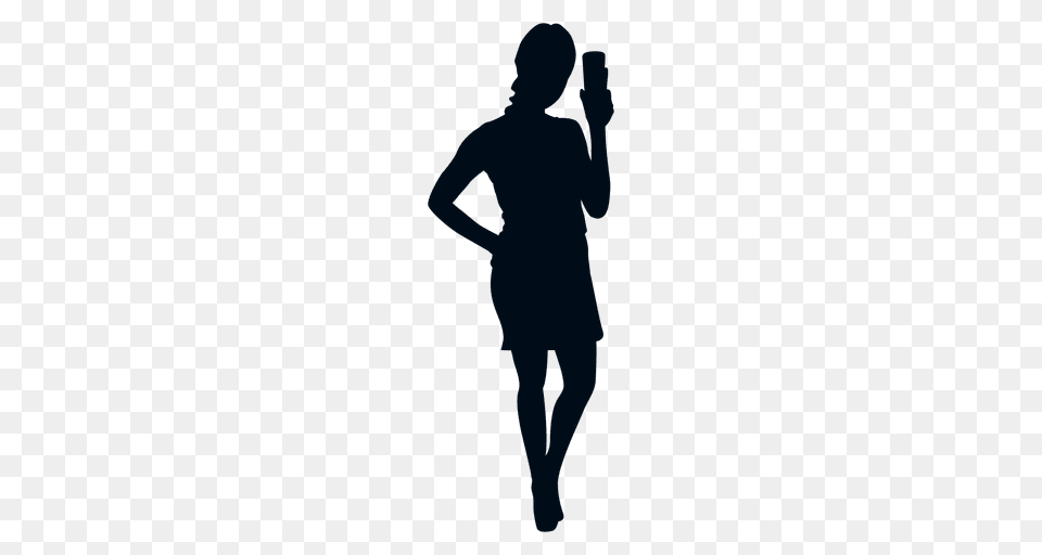 Woman Cheers Silhouette, Adult, Male, Man, Person Free Png