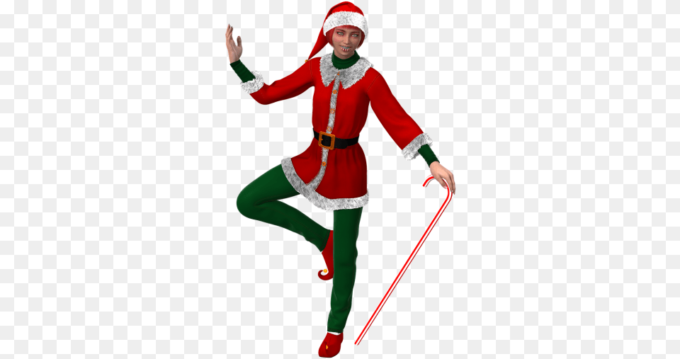 Woman Christmas Elf Clothing, Costume, Person, Adult Free Transparent Png