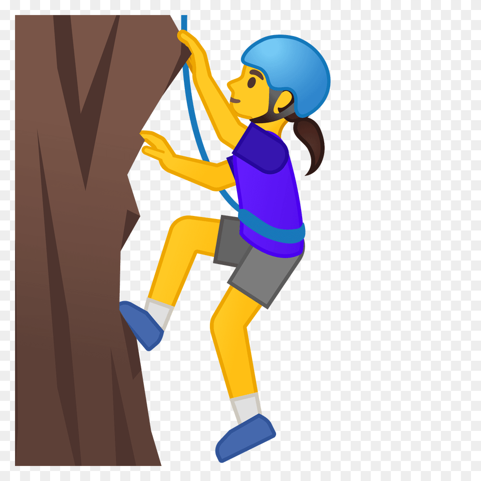 Woman Climbing Emoji Clipart, Outdoors, Baby, Person, Sport Free Transparent Png