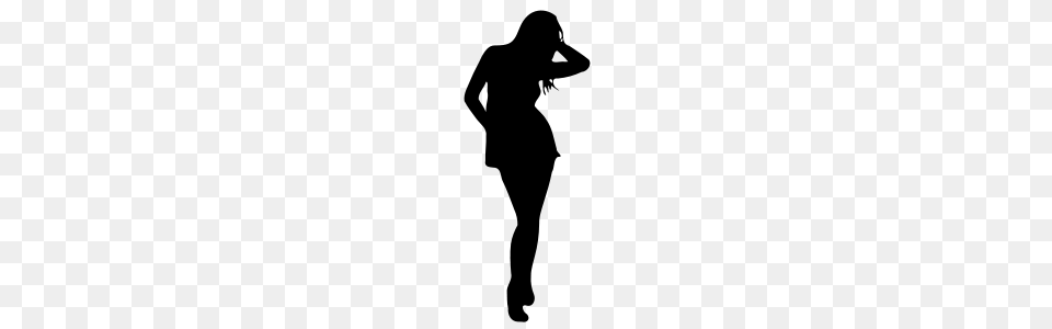 Woman Clip Art Black And White, Gray Free Png Download