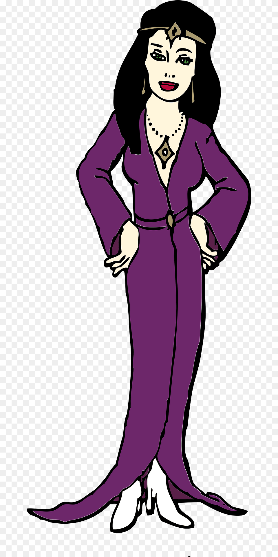 Woman Clipart, Adult, Sleeve, Purple, Person Png