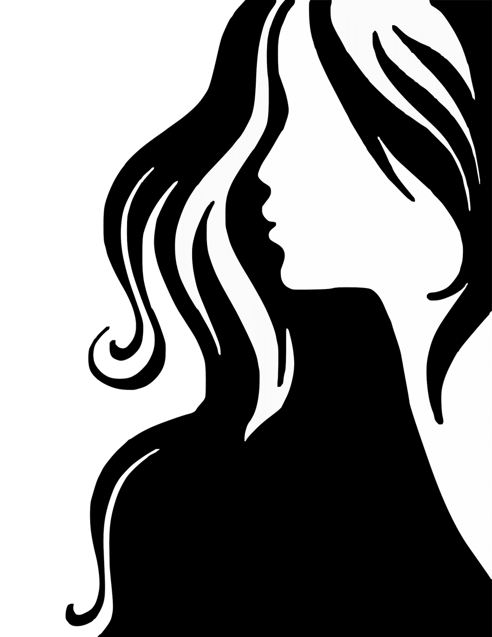 Woman Clipart, Stencil, Silhouette, Adult, Female Free Png