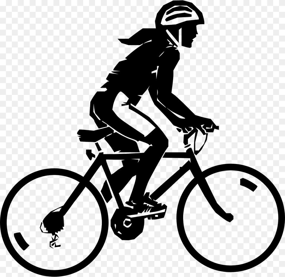 Woman Clipart, Bicycle, Vehicle, Transportation, Person Free Png