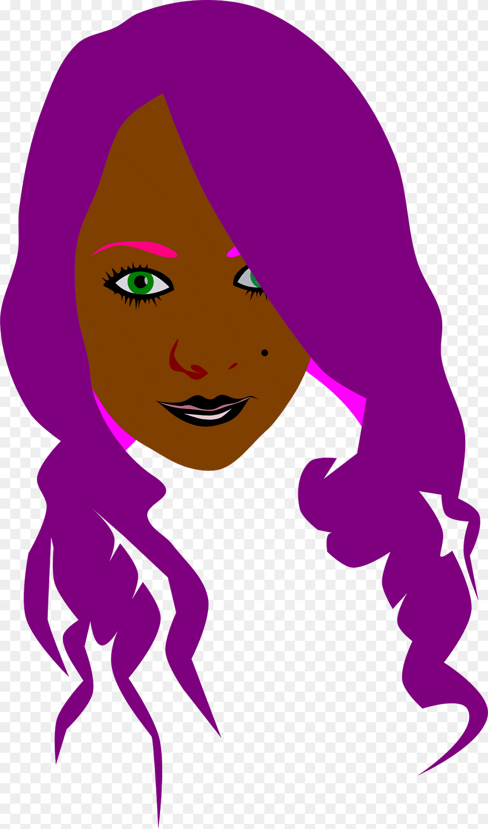 Woman Clipart, Purple, Art, Person, Face Free Transparent Png