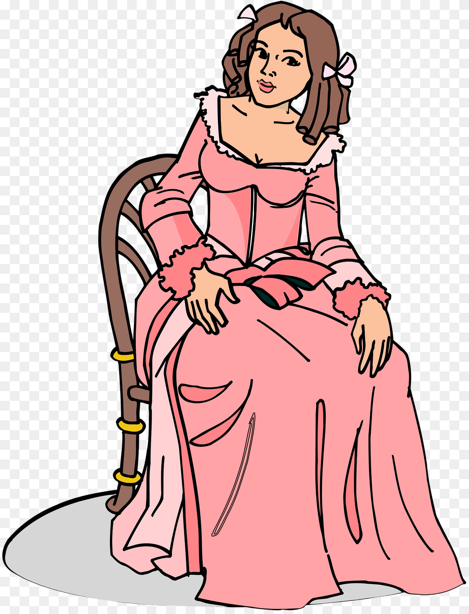 Woman Clipart, Clothing, Dress, Adult, Person Png Image